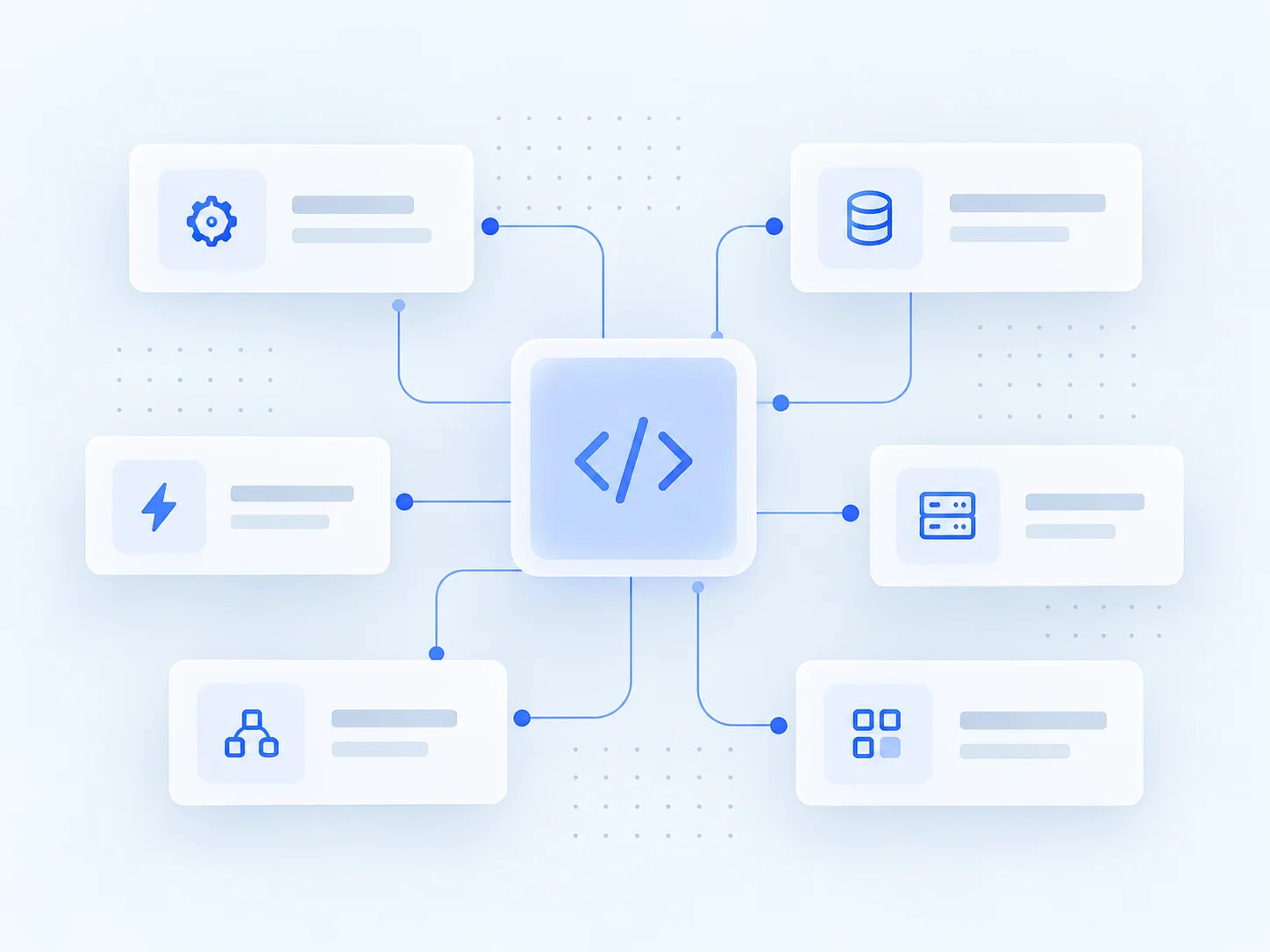 Arquitectura visual de software personalizado e integración de sistemas